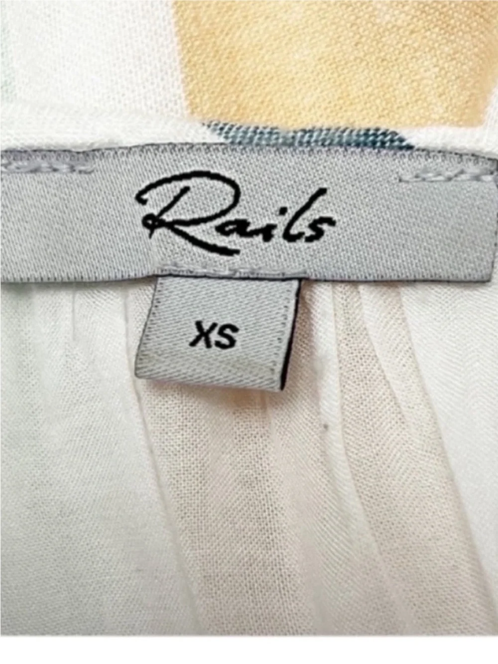 Rails Capri Melon Striped Tiered Sundress in Pastel Pink & Yellow Size XS